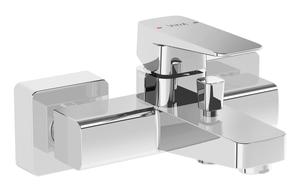 VitrA Root Square Wall Mounted Bath/Shower Mixer - Chrome